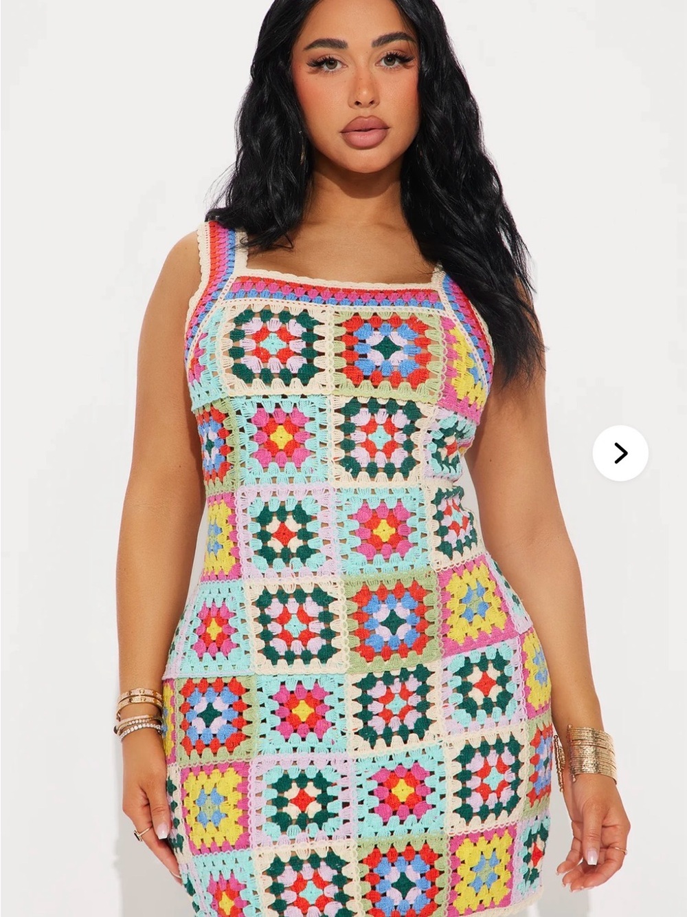 Fashion Nova Curve Salini Crochet Mini Dress